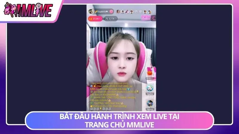 Trang chủ hiển thị nhanh các phòng phát sóng đang được quan tâm nhất